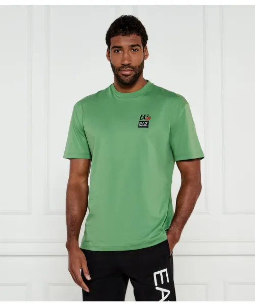 Футболка Relaxed fit Ea7, зеленый 
Футболка Relaxed fit Ea7, зеленый