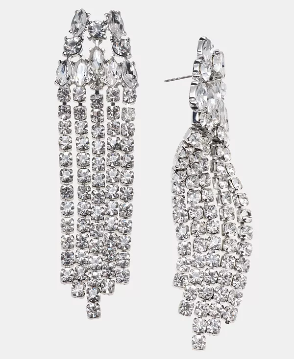 Крупные серьги с бахромой из кристаллов, эксклюзивно в Macy's I.N.C. International Concepts, rhodium/crystal
Крупные серьги с бахромой из кристаллов, эксклюзивно в Macy's I.N.C. International Concepts, rhodium/crystal