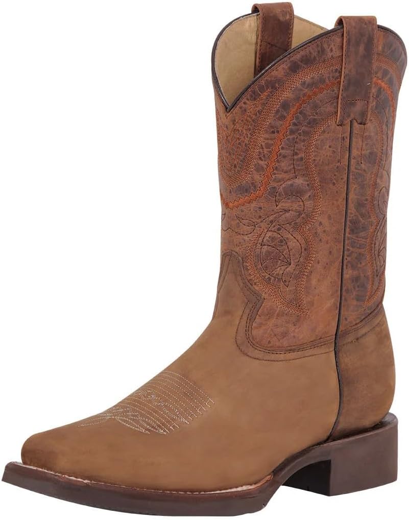 Мужские сапоги El General Rodeo, Crazy Tan, премиальная кожа, квадратный носок, прочная резиновая подошва, носка «pull-on», вручную изготовленные вестерн-ковбойские сапоги для ранчо, родео и повседневной носки Generic, initial
Мужские сапоги El General Rodeo, Crazy Tan, премиальная кожа, квадратный носок, прочная резиновая подошва, носка «pull-on», вручную изготовленные вестерн-ковбойские сапоги для ранчо, родео и повседневной носки Generic, initial