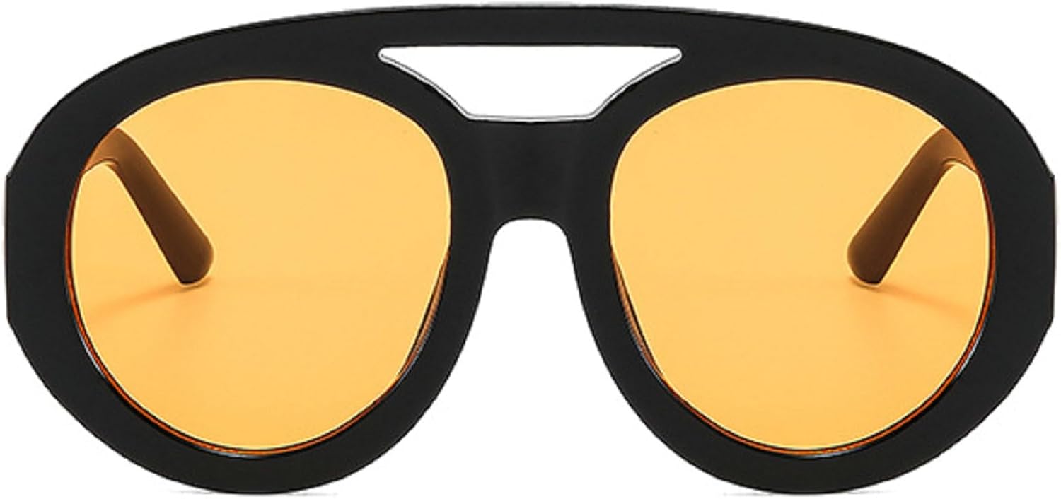 Винтажные круглые солнцезащитные очки с двойным оправой для женщин, модные солнцезащитные очки с градиентным переходом цвета, сексуальные очки для вечеринок mincl, Black&yellow
Винтажные круглые солнцезащитные очки с двойным оправой для женщин, модные солнцезащитные очки с градиентным переходом цвета, сексуальные очки для вечеринок mincl, Black&yellow