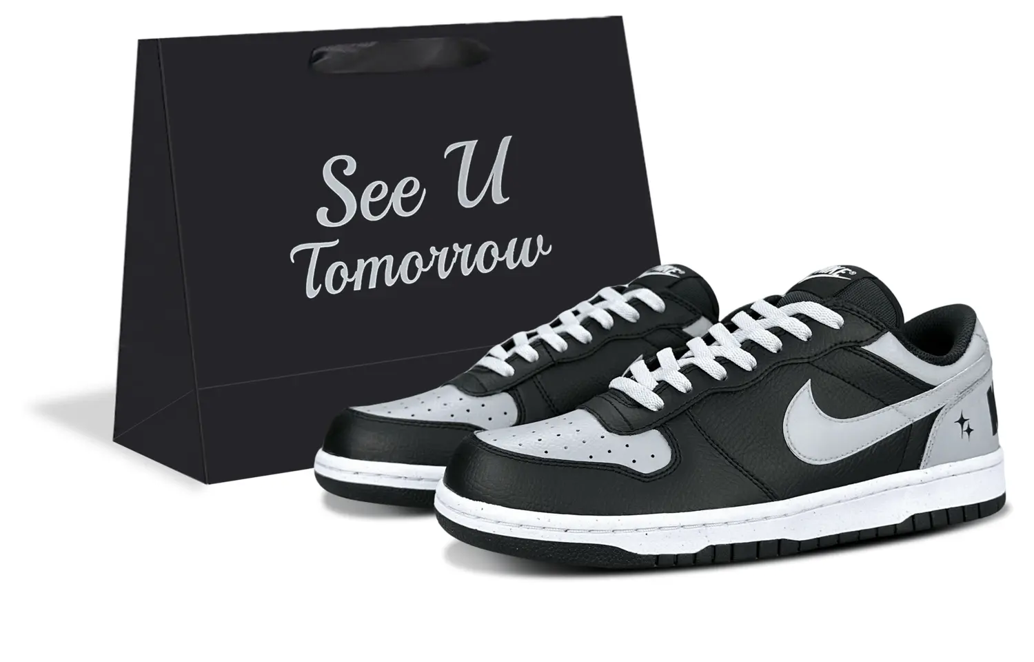 Nike Мужские износостойкие дышащие низкие скейтборд-кроссовки, черный и серый
Nike Мужские износостойкие дышащие низкие скейтборд-кроссовки, черный и серый