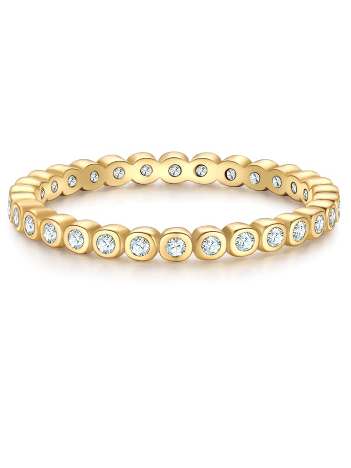 Glanzstücke München Кольцо из стерлингового серебра с кубическим цирконием в оправе из желтого золота
Glanzstücke München Кольцо из стерлингового серебра с кубическим цирконием в оправе из желтого золота