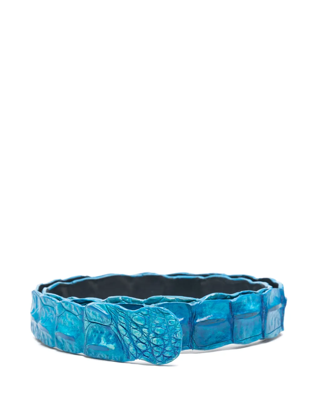 Ремень из крокодиловой кожи Sommet, синий
Ремень из крокодиловой кожи Sommet, синий