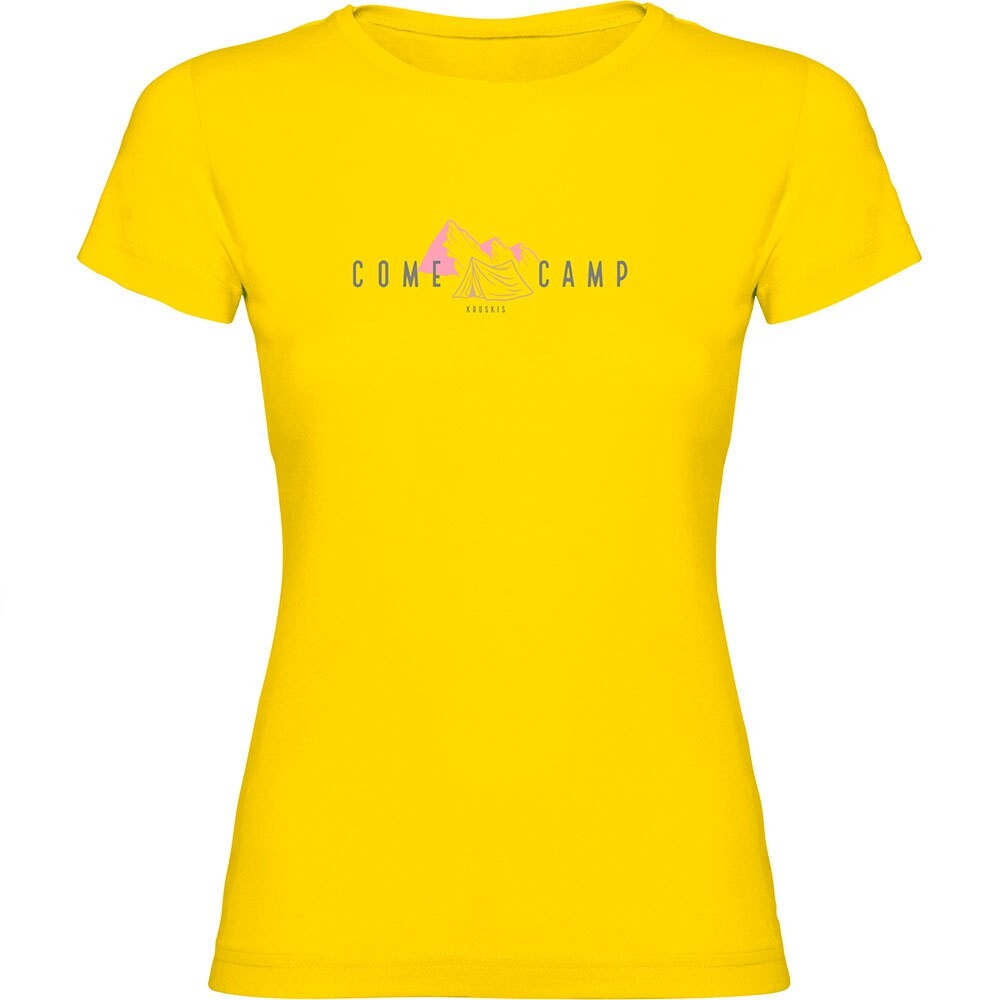Футболка с коротким рукавом Kruskis Come And Camp, желтый 
Футболка с коротким рукавом Kruskis Come And Camp, желтый