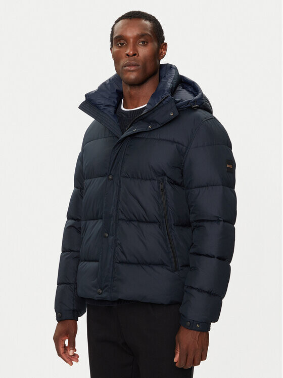 Пуховик стандартного кроя Boss, синий
Пуховик стандартного кроя Boss, синий