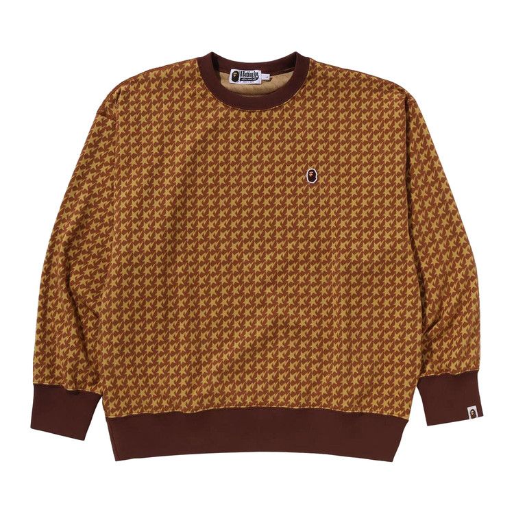 Толстовка BAPE Sta Houndstooth Jacquard Relaxed Fit Crewneck Sweatshirt, Brown
Толстовка BAPE Sta Houndstooth Jacquard Relaxed Fit Crewneck Sweatshirt, Brown