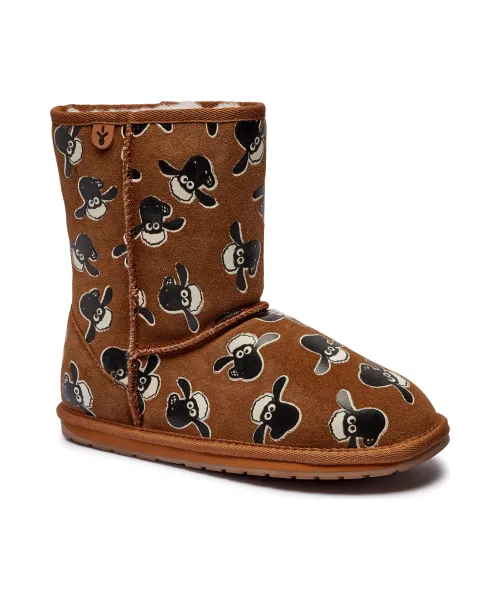 Кожаные зимние ботинки с принтом барашка Шона Emu Australia, коричневый
Кожаные зимние ботинки с принтом барашка Шона Emu Australia, коричневый