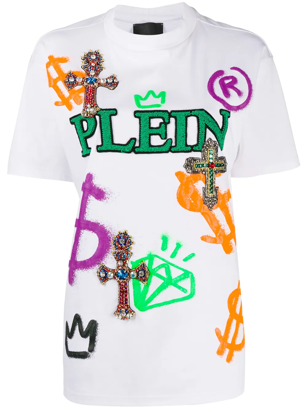 Футболка с вышивкой Philipp Plein, белый
Футболка с вышивкой Philipp Plein, белый