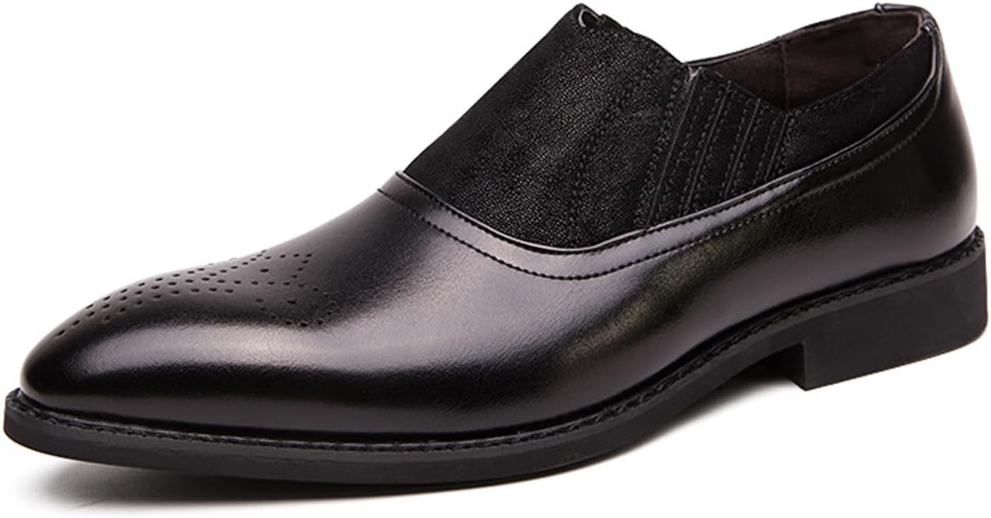 Мужские кожаные броги с массивным каблуком, ретро, заостренный носок, на толстой подошве, без шнуровки, деловые формальные туфли для свадеб, офиса и вечерних вечеринок Fifilapin, черный
Мужские кожаные броги с массивным каблуком, ретро, заостренный носок, на толстой подошве, без шнуровки, деловые формальные туфли для свадеб, офиса и вечерних вечеринок Fifilapin, черный