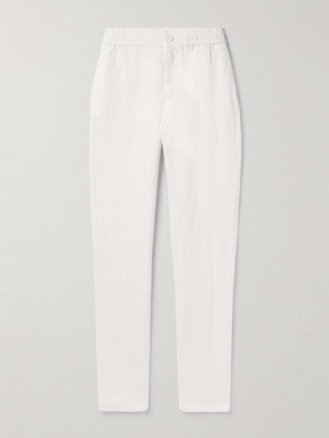 Брюки Cornell прямого кроя из выстиранного льна ORLEBAR BROWN, белый 
Брюки Cornell прямого кроя из выстиранного льна ORLEBAR BROWN, белый