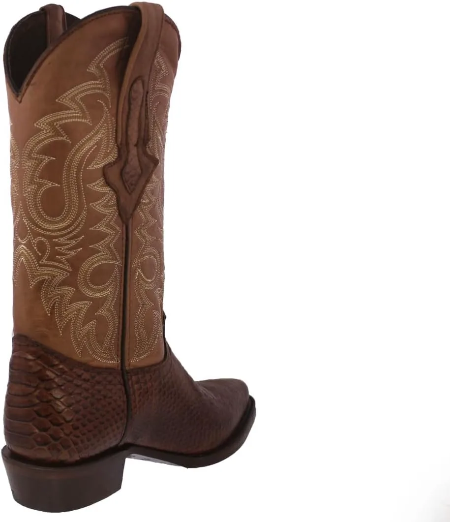 Мужские коричневые ковбойские сапоги Texas Legacy в западном стиле из кожи с рисунком змеи и ящерицы, модель J Toe, коричневый
Мужские коричневые ковбойские сапоги Texas Legacy в западном стиле из кожи с рисунком змеи и ящерицы, модель J Toe, коричневый
