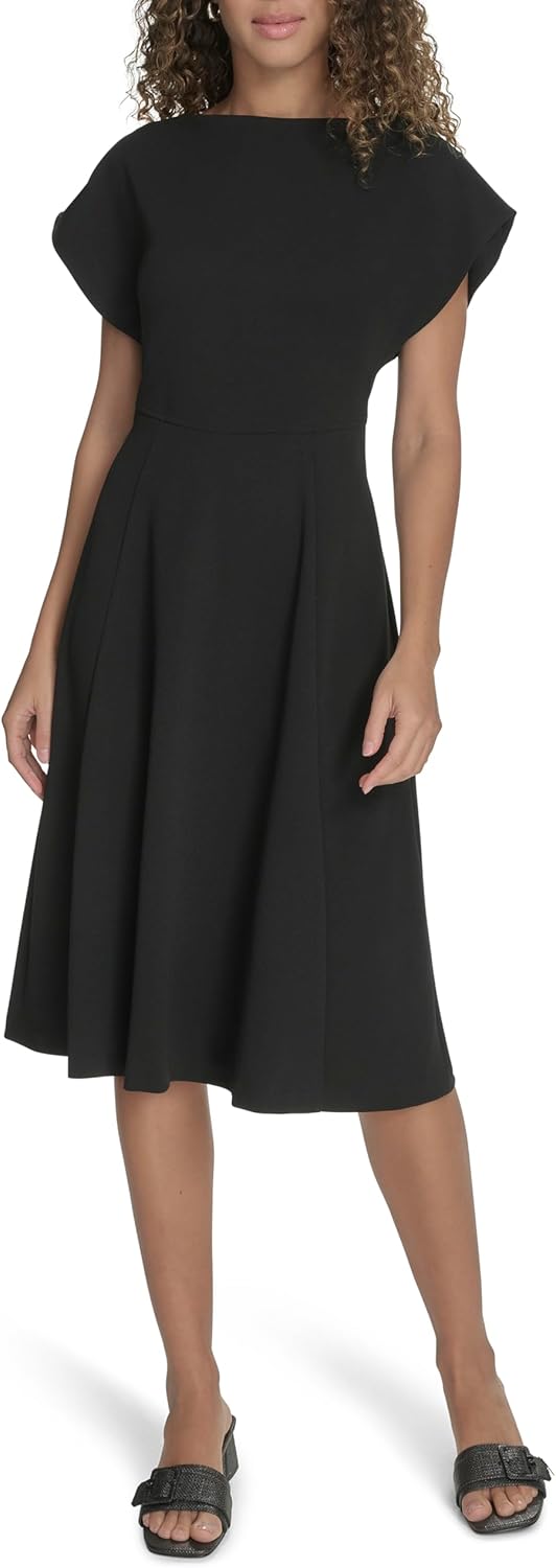 Платье миди Calvin Klein Women's Scuba Crepe Event с короткими рукавами, Black
Платье миди Calvin Klein Women's Scuba Crepe Event с короткими рукавами, Black