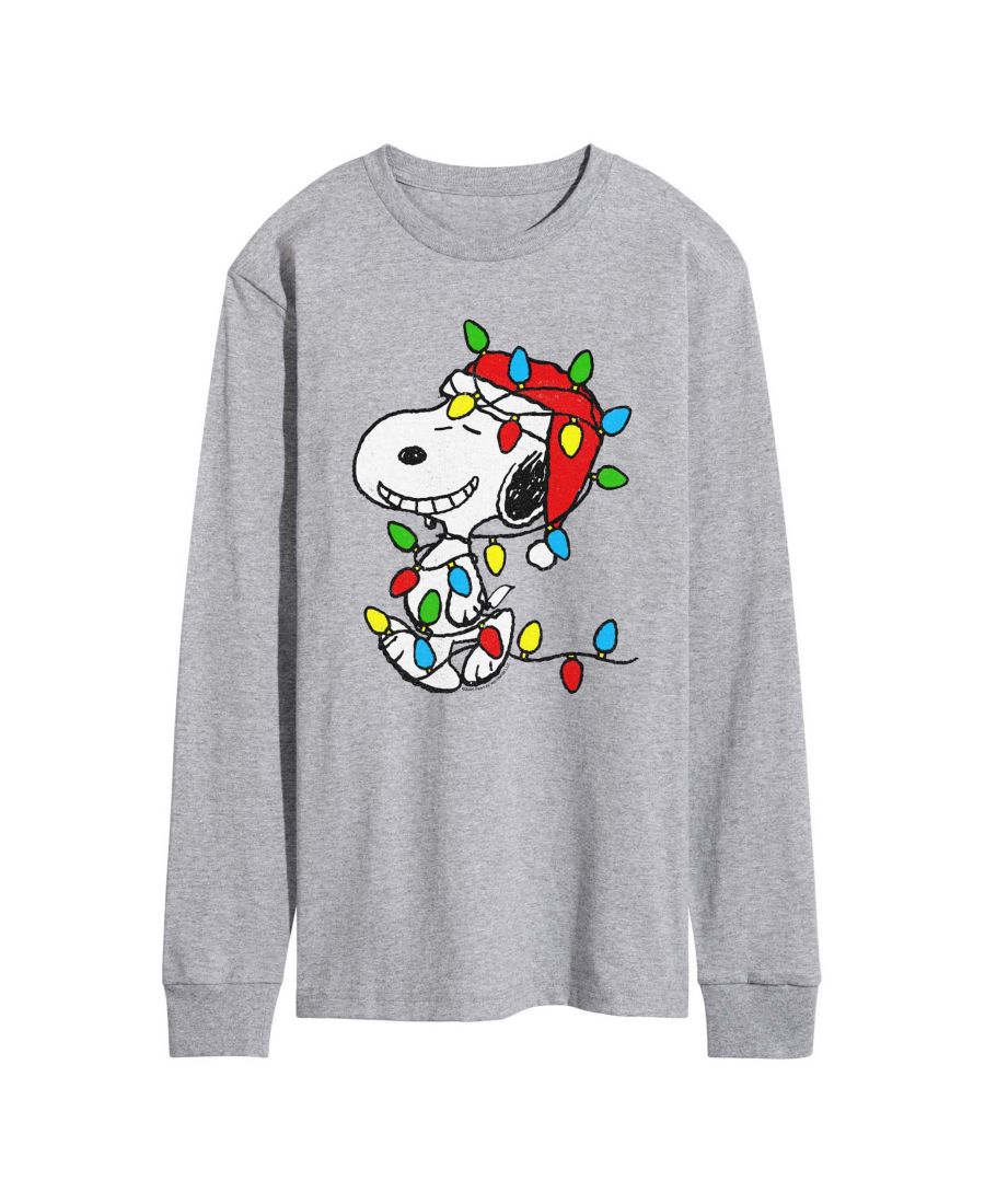 Мужская футболка с длинными рукавами с принтом Peanuts Snoopy Christmas Lights AIRWAVES, Athletic heather
Мужская футболка с длинными рукавами с принтом Peanuts Snoopy Christmas Lights AIRWAVES, Athletic heather