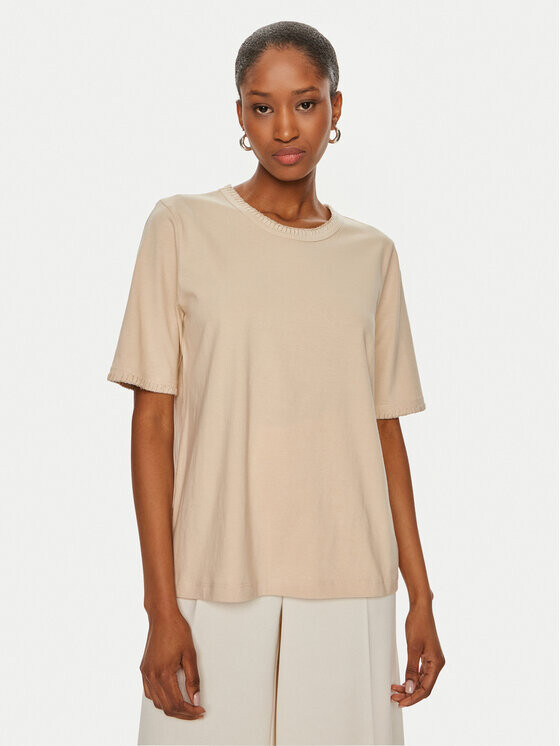 Футболка стандартного кроя United Colors Of Benetton, бежевый 
Футболка стандартного кроя United Colors Of Benetton, бежевый