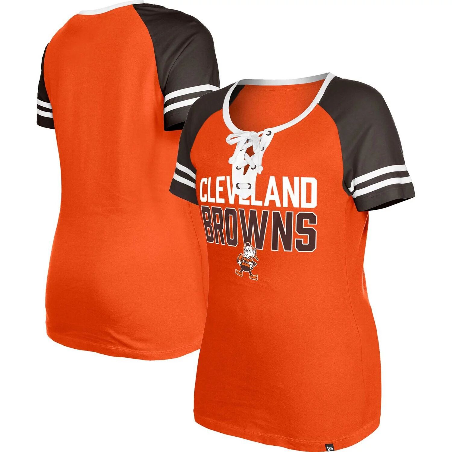 Женская футболка New Era Orange Cleveland Browns Throwback со шнуровкой реглан New Era
Женская футболка New Era Orange Cleveland Browns Throwback со шнуровкой реглан New Era
