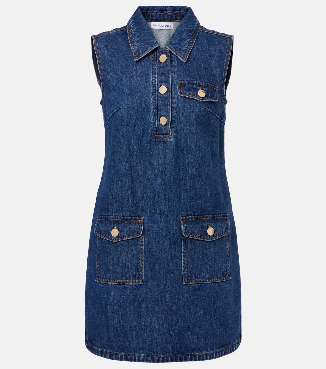 Джинсовое мини-платье Self-Portrait, синий
Джинсовое мини-платье Self-Portrait, синий