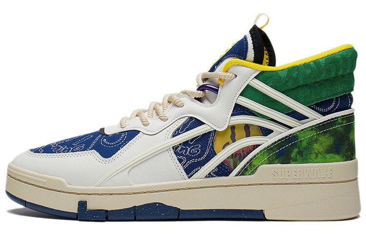 Кроссовки для скейтбординга Wave, мужские, высокие, рисунок, синий/облако, белый/зеленый, зеленый Lining
Кроссовки для скейтбординга Wave, мужские, высокие, рисунок, синий/облако, белый/зеленый, зеленый Lining