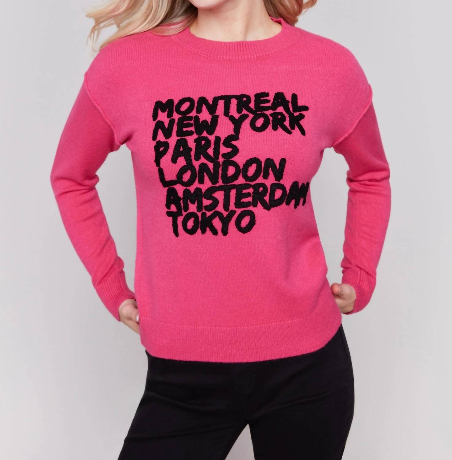 Шикарный свитер City Girl в пурпурном цвете CHARLIE B
Шикарный свитер City Girl в пурпурном цвете CHARLIE B