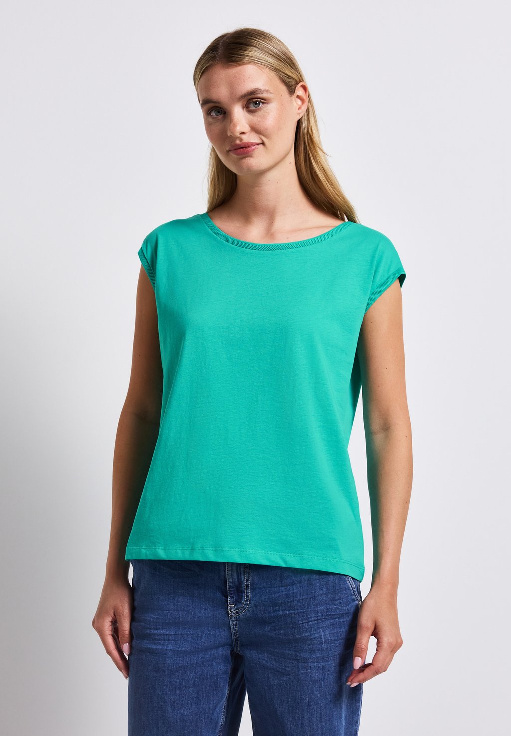 Базовая футболка Street One, бирюзовый
Базовая футболка Street One, бирюзовый