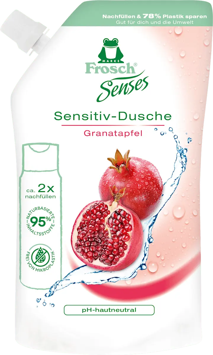 Гель для душа Frosch Senses Duschgel Granatapfel sensitiv, Nachfüllpack, 500 ml
Гель для душа Frosch Senses Duschgel Granatapfel sensitiv, Nachfüllpack, 500 ml