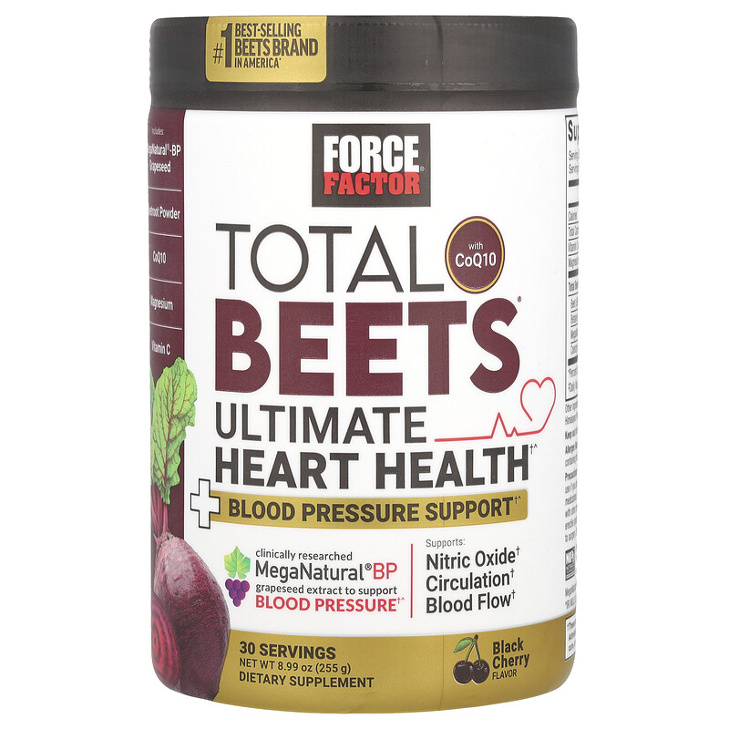 Force Factor, Total Beets Ultimate Heart Health, черная вишня, 255 г (8,99 унции)
Force Factor, Total Beets Ultimate Heart Health, черная вишня, 255 г (8,99 унции)