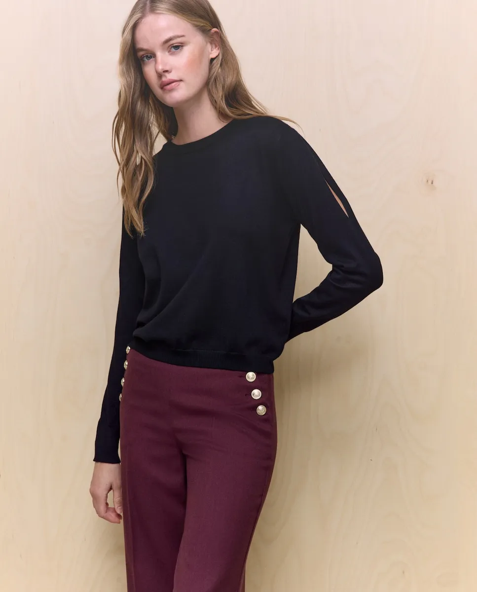 Женский свитер с круглым вырезом Easy Wear, черный
Женский свитер с круглым вырезом Easy Wear, черный