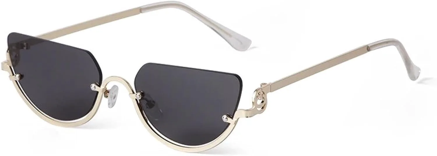 Модные уникальные полуободковые солнцезащитные очки в форме полукруга для женщин и мужчин, роскошные, металлические, с защитой от УФ-излучения UV400 TVTBBVV, 1
Модные уникальные полуободковые солнцезащитные очки в форме полукруга для женщин и мужчин, роскошные, металлические, с защитой от УФ-излучения UV400 TVTBBVV, 1