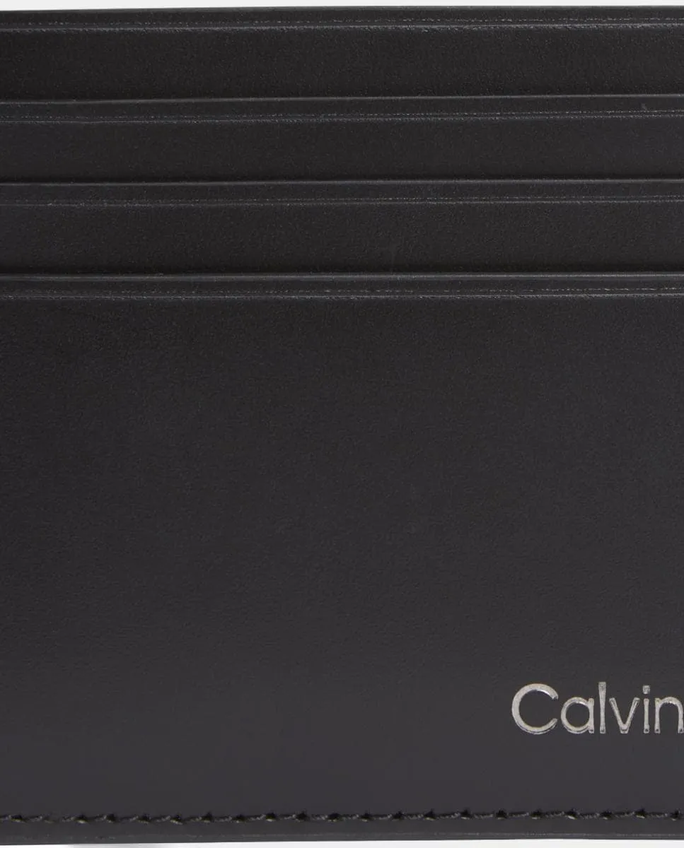 Кожаная визитница с логотипом Calvin Klein, черный
Кожаная визитница с логотипом Calvin Klein, черный