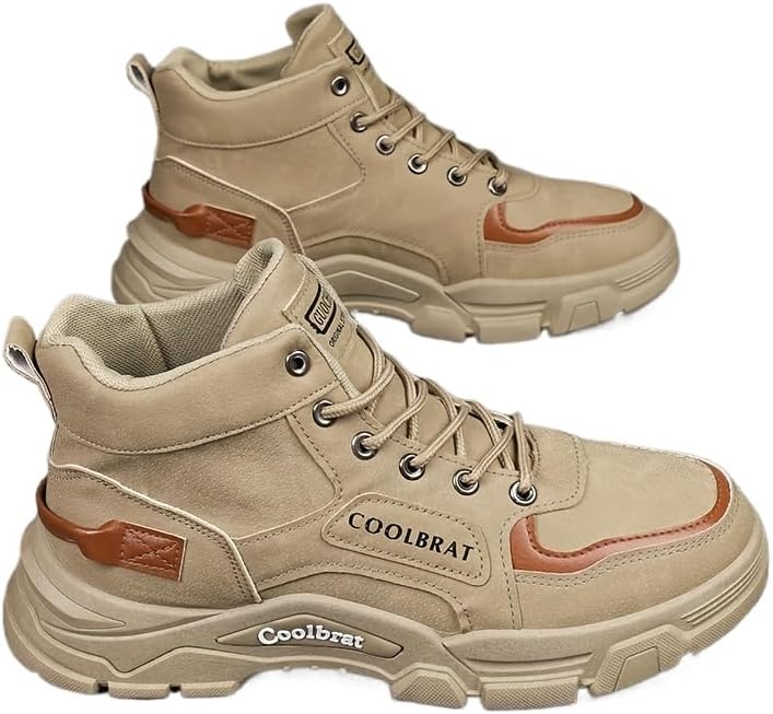 Мужские модные кроссовки Hhhchpm, прочные и дышащие ботинки для мужчин с шнуровкой, мужская повседневная обувь, хаки
Мужские модные кроссовки Hhhchpm, прочные и дышащие ботинки для мужчин с шнуровкой, мужская повседневная обувь, хаки