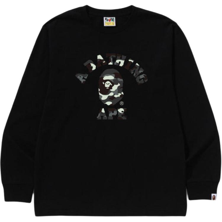 Bape 1st Camo College лонгслив A BATHING APE, черный
Bape 1st Camo College лонгслив A BATHING APE, черный
