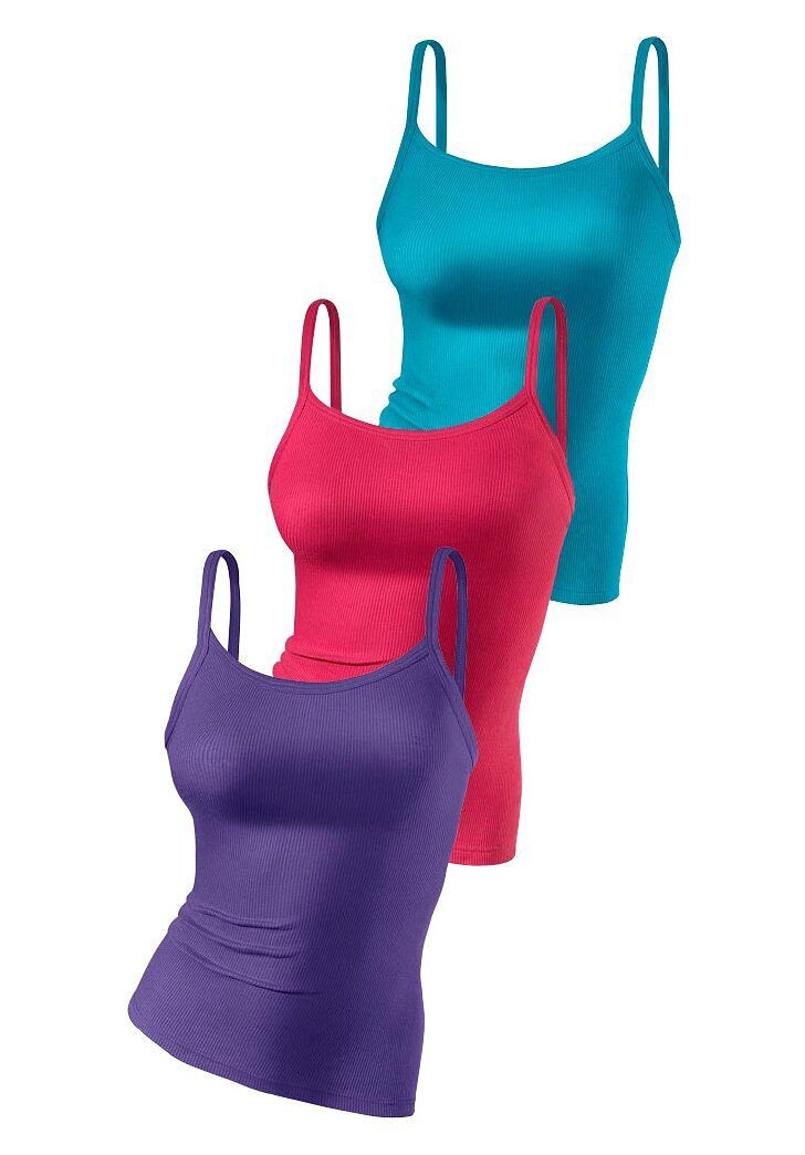 Топ H.I.S Spaghetti, цвет lila, pink, türkis
Топ H.I.S Spaghetti, цвет lila, pink, türkis