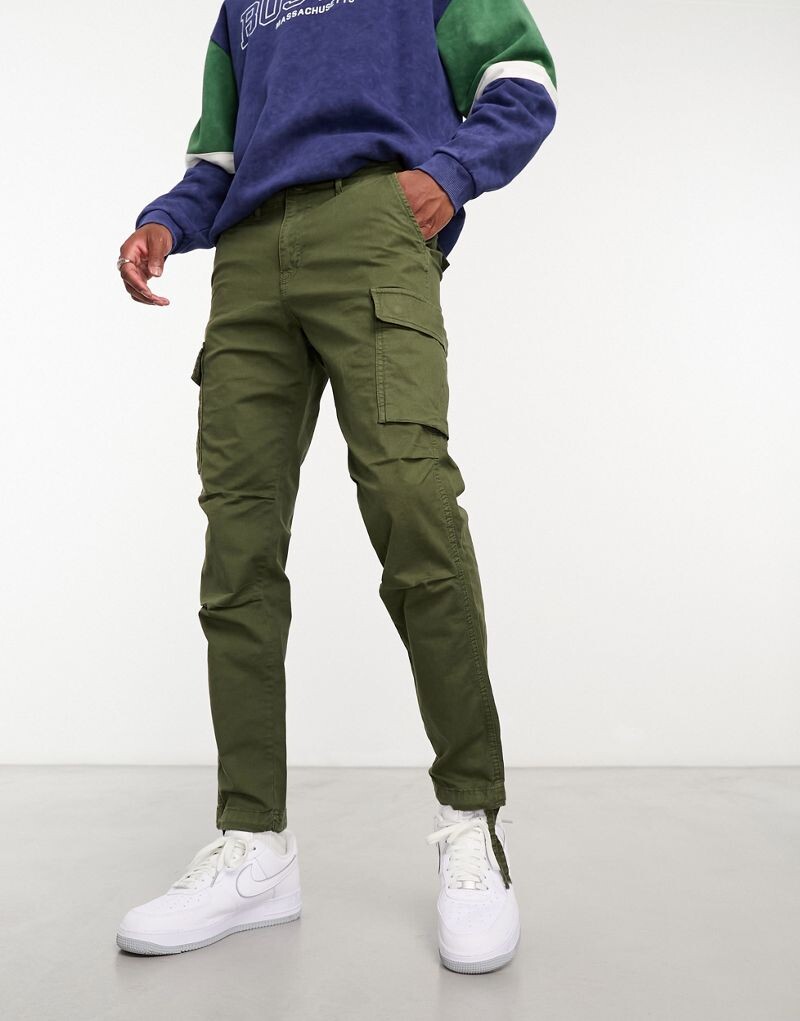 Брюки карго цвета хаки Jack & Jones Intelligence
Брюки карго цвета хаки Jack & Jones Intelligence