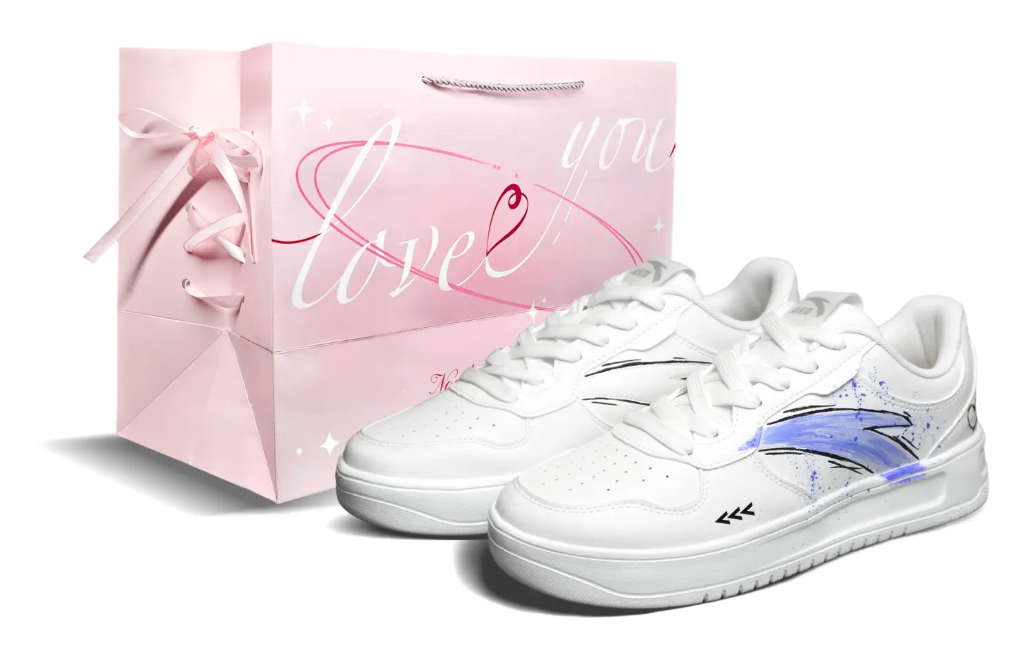 ANTA Мужские бело-голубые расслабленные нескользящие амортизирующие низкие скейтерские кеды, цвет White Blue
ANTA Мужские бело-голубые расслабленные нескользящие амортизирующие низкие скейтерские кеды, цвет White Blue