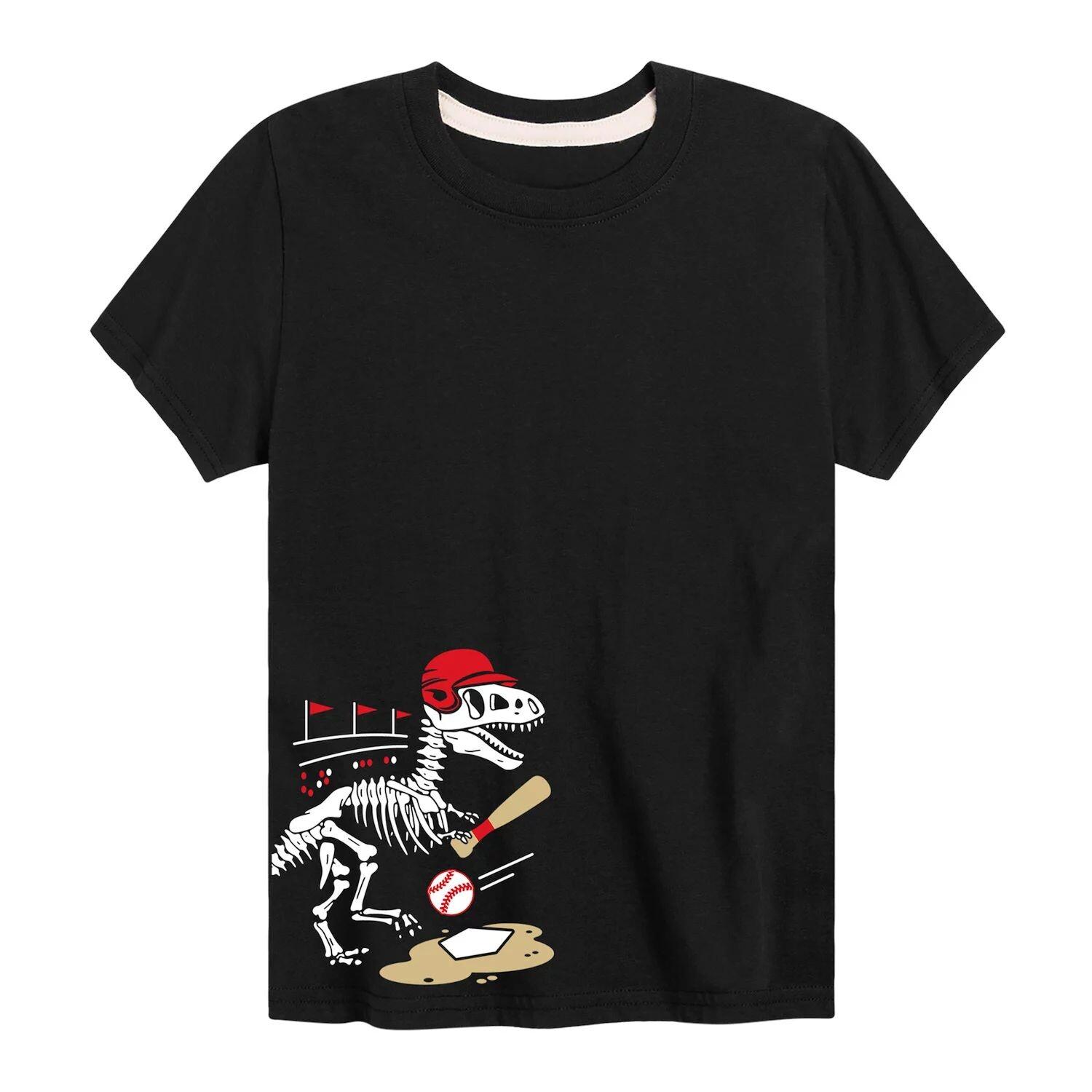 Бейсбольная футболка с рисунком скелета динозавра для мальчиков 8–20 лет Licensed Character
Бейсбольная футболка с рисунком скелета динозавра для мальчиков 8–20 лет Licensed Character