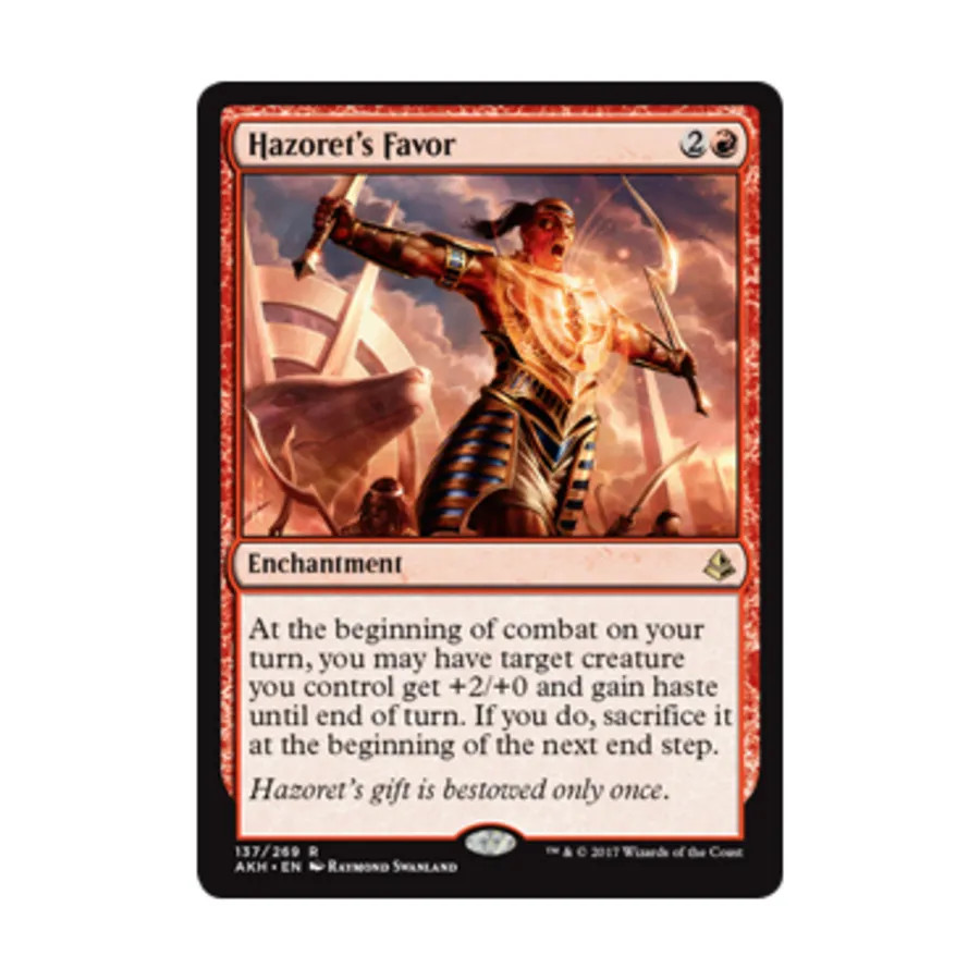 CCG Благосклонность Хазорет (клавиша R), MTG - Amonkhet
CCG Благосклонность Хазорет (клавиша R), MTG - Amonkhet