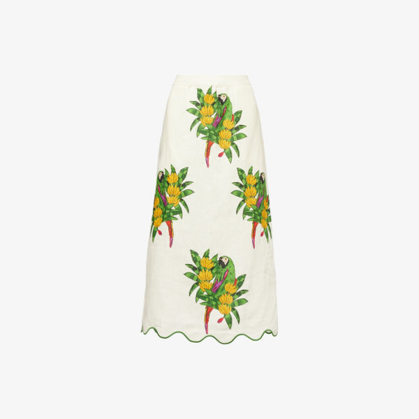 Юбка Farm Rio с фигурным краем, бежевый / зеленый
Юбка Farm Rio с фигурным краем, бежевый / зеленый