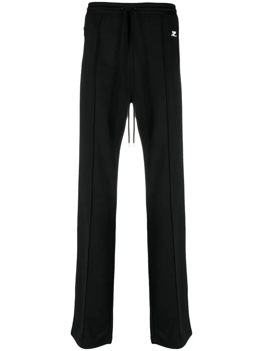 Спортивные брюки с нашивкой-логотипом Courrèges, черный 
Спортивные брюки с нашивкой-логотипом Courrèges, черный