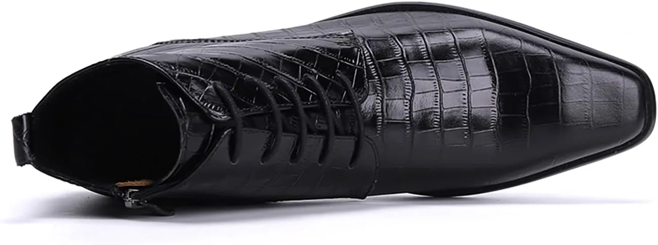 Мужские туфли-оксфорды Santimon из натуральной кожи - ботинки Челси с тиснением под клетку и боковой молнией, роскошные формальные ботинки для работы, свадьбы, вечеринок и повседневной носки, черный
Мужские туфли-оксфорды Santimon из натуральной кожи - ботинки Челси с тиснением под клетку и боковой молнией, роскошные формальные ботинки для работы, свадьбы, вечеринок и повседневной носки, черный