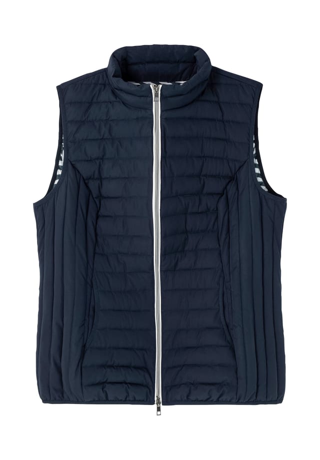 Стеганый жилет с двухсторонней молнией Sheego, синий
Стеганый жилет с двухсторонней молнией Sheego, синий