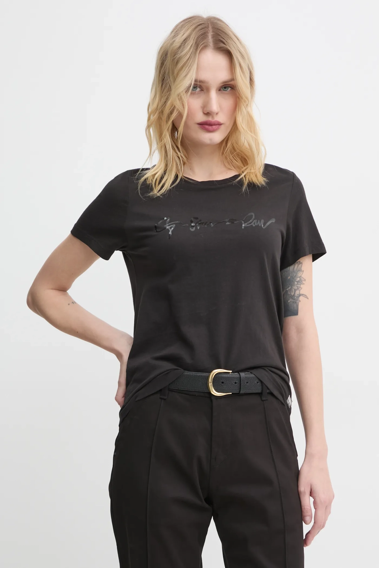 Хлопковая футболка G-Star Raw, черный
Хлопковая футболка G-Star Raw, черный