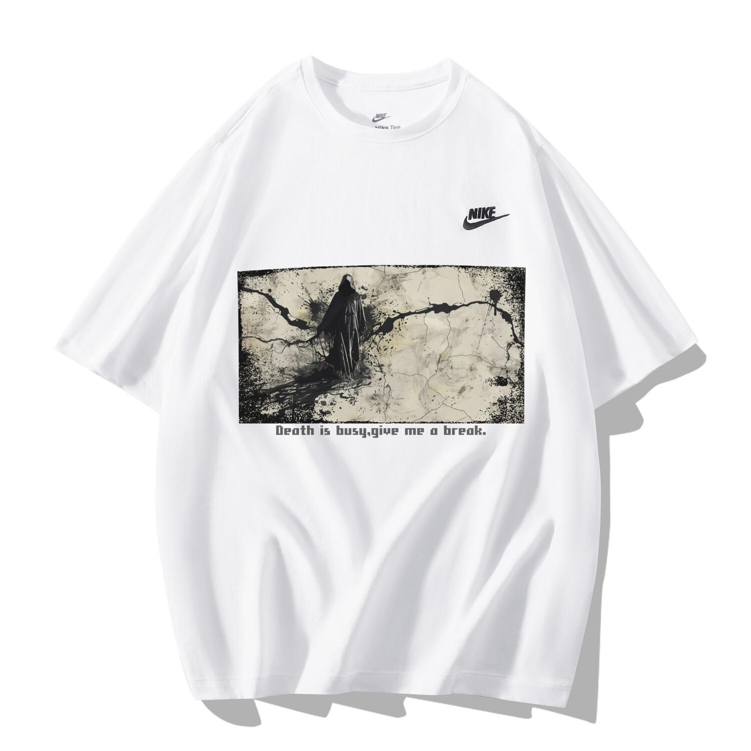 Футболка мужская белая с коротким рукавом Splash Grim Reaper Nike, белый
Футболка мужская белая с коротким рукавом Splash Grim Reaper Nike, белый