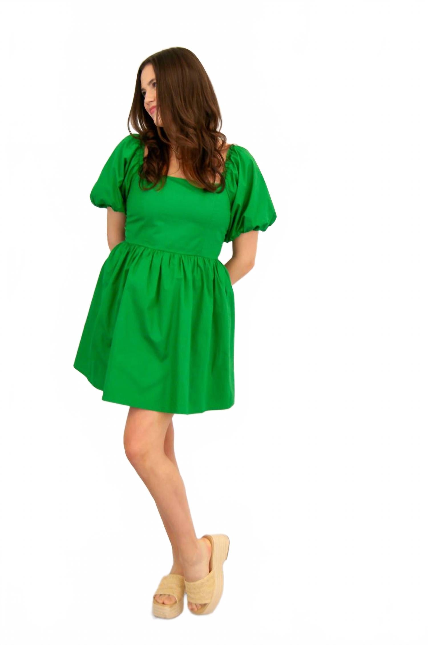 Платье Kaylee с квадратным вырезом и пышными рукавами в зеленом цвете GLAM
Платье Kaylee с квадратным вырезом и пышными рукавами в зеленом цвете GLAM