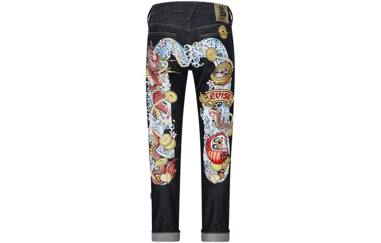 Джинсы мужские деним синие Evisu, синий
Джинсы мужские деним синие Evisu, синий