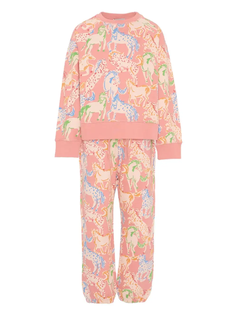 Спортивный костюм с принтом лошадей Stella Mccartney Kids, розовый
Спортивный костюм с принтом лошадей Stella Mccartney Kids, розовый