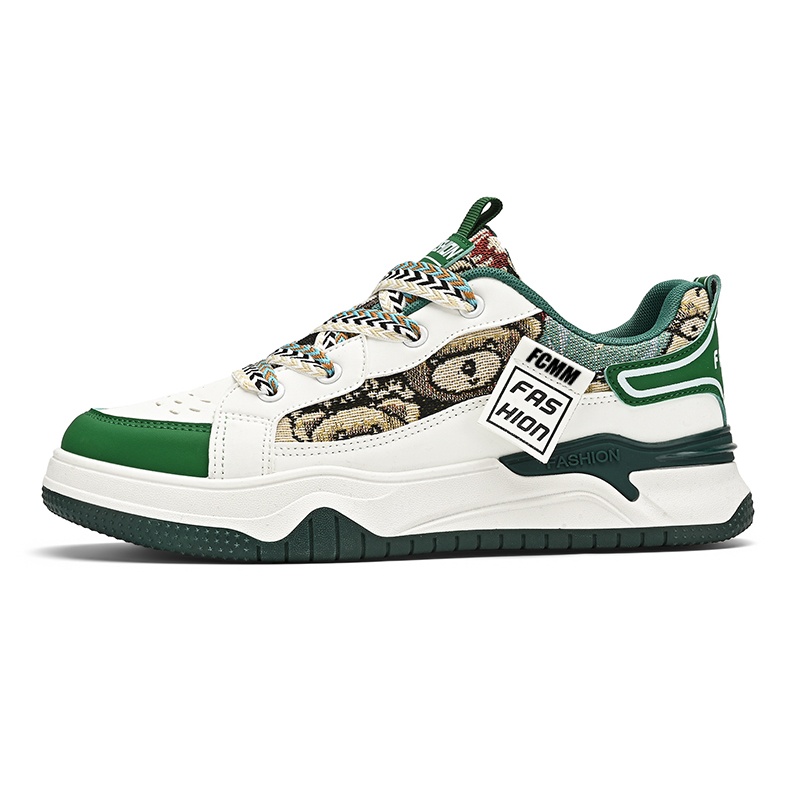 Противоскользящие детские кроссовки для скейтбординга для подростков FCMM, белый/зеленый
Противоскользящие детские кроссовки для скейтбординга для подростков FCMM, белый/зеленый