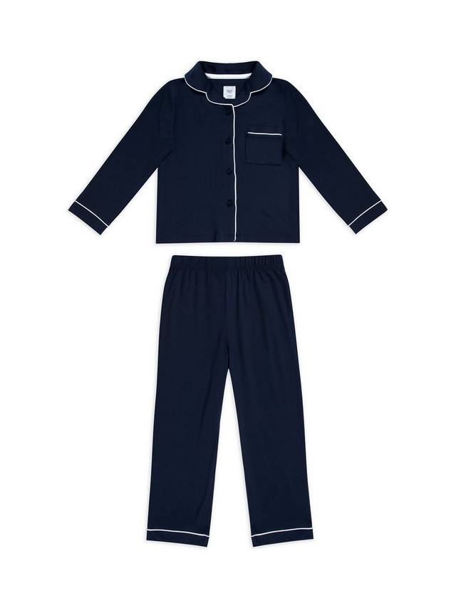 Детский пижамный комплект из модала с пуговицами Chelsea Peers, Navy
Детский пижамный комплект из модала с пуговицами Chelsea Peers, Navy
