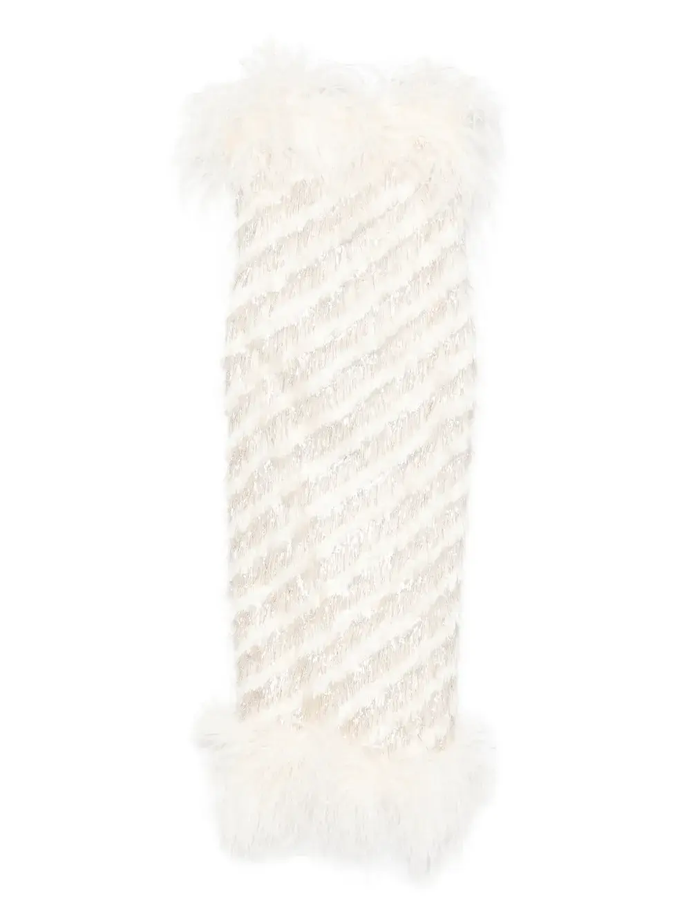 Платье миди с отделкой из перьев Taller Marmo, нейтральный
Платье миди с отделкой из перьев Taller Marmo, нейтральный