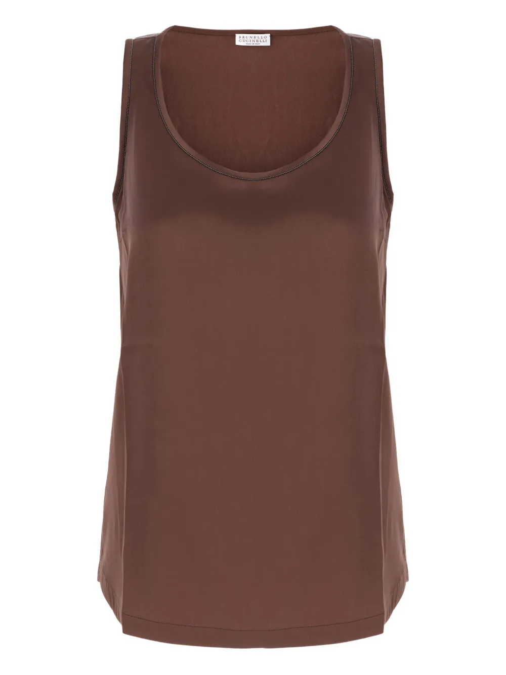 Топ с пайетками Brunello Cucinelli, коричневый
Топ с пайетками Brunello Cucinelli, коричневый