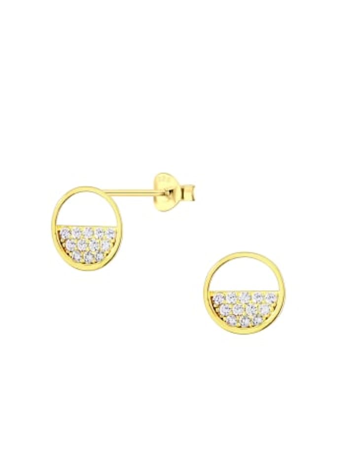 Alexander York Полуоткрытые серьги-гвоздики CIRCLE из золота 925 пробы, комплект из 2 штук
Alexander York Полуоткрытые серьги-гвоздики CIRCLE из золота 925 пробы, комплект из 2 штук