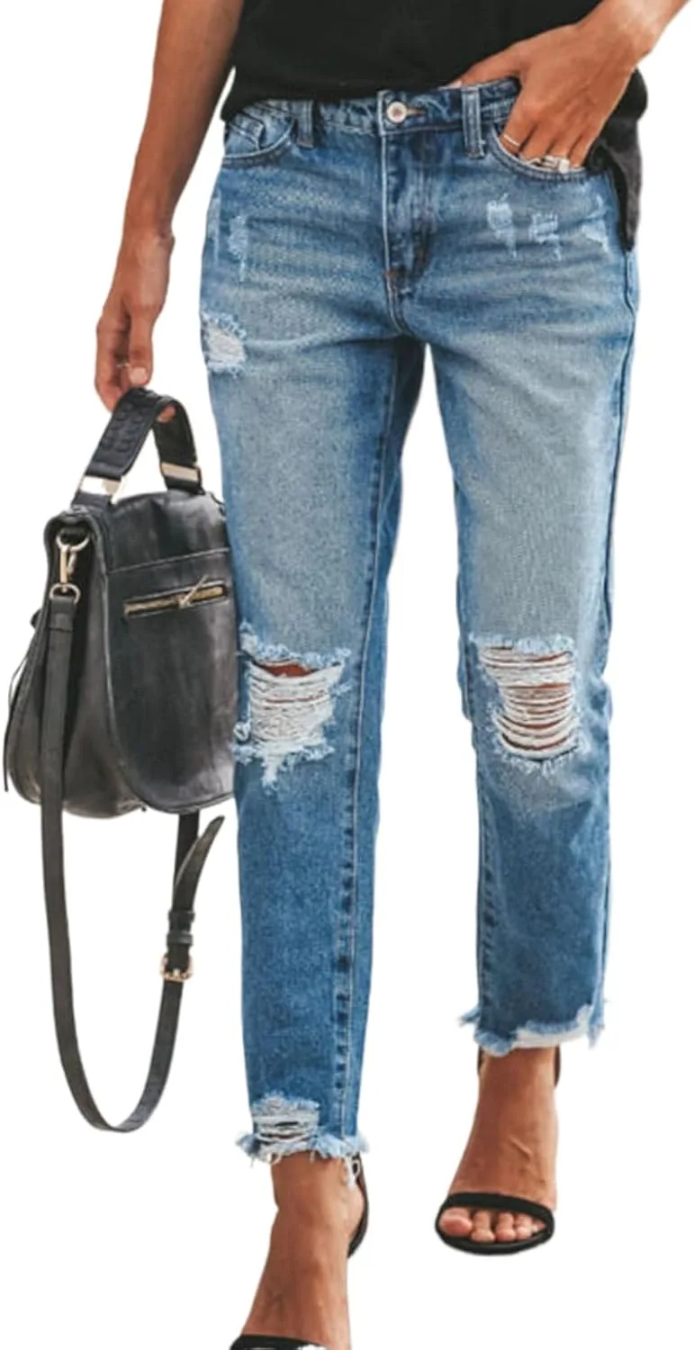 Женские джинсы с высокой талией, рваные, облегающие SYEXDZON
Женские джинсы с высокой талией, рваные, облегающие SYEXDZON